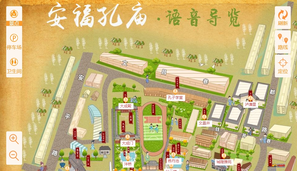 五河手绘地图：智慧景区智能化服务的延伸